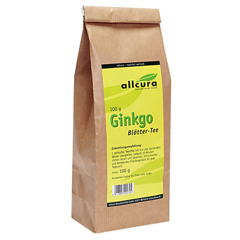 allcura thé de feuilles de ginkgo (100 g)