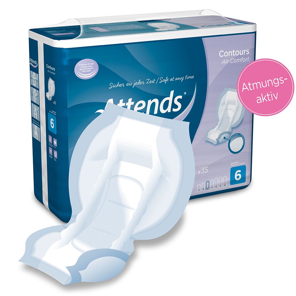 Attends® Contours Air Comfort 6 protections (35 pièces)