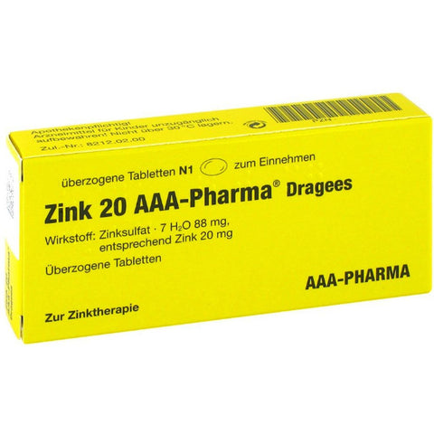 Zink 20 AAA®-Pharma comprimés (20)