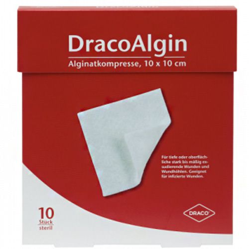 DracoAlgin compresses d'alginate 10 x 10 cm (10 pièces)