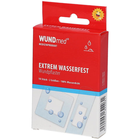 WUNDmed Ultra-Waterproof Bandages 2 sizes (10 pieces)