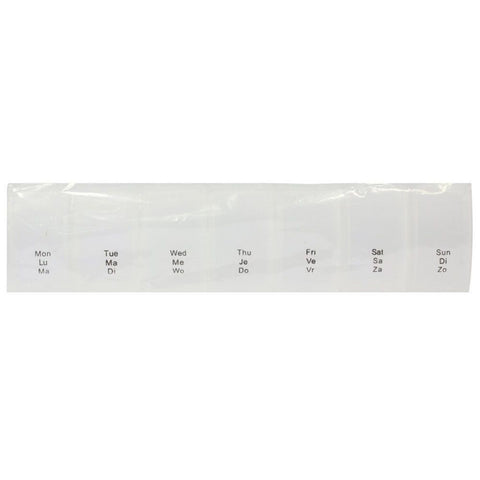 Megadent Deflogrip Gerhard Reeg GmbH 7-compartment pillbox, matte plastic, assorted (1 piece)