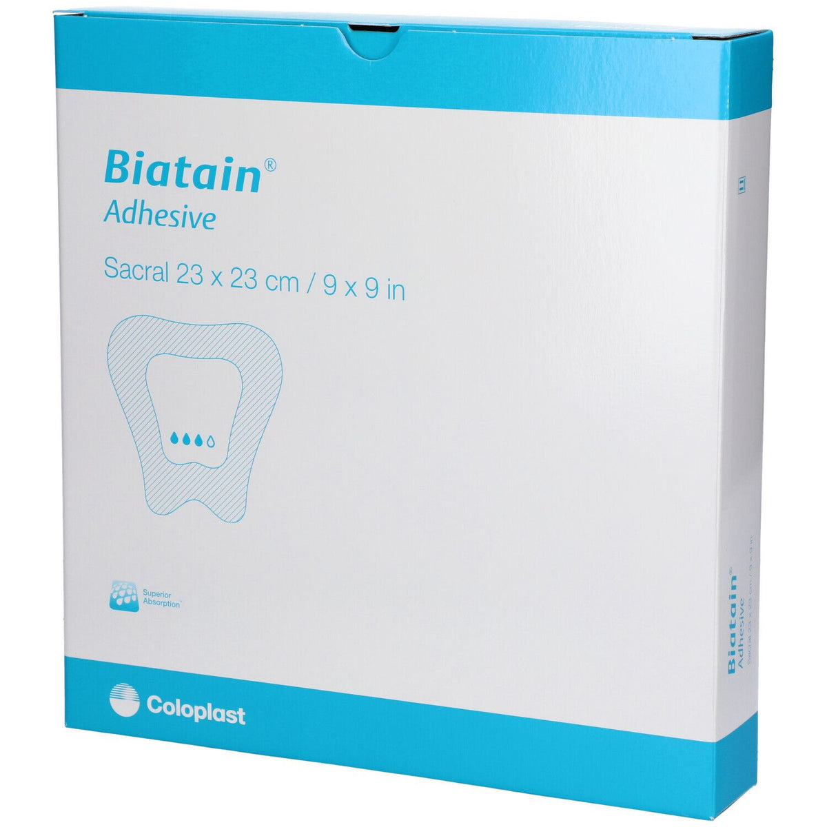 Biatain pansement en mousse auto-adhésif (23 x 23 cm, 5 pièces)