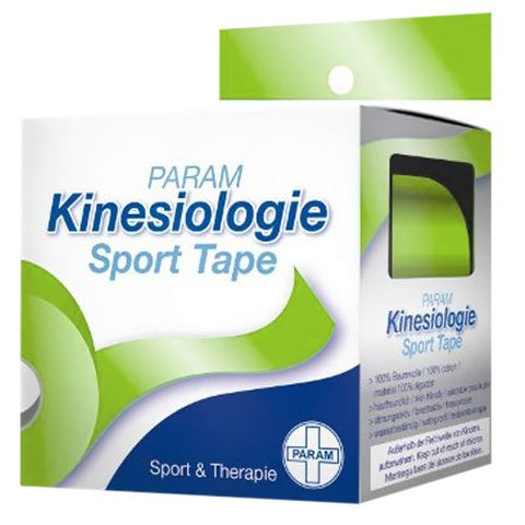 PARAM Ruban de kinésiologie sport 5 cm x 5 m vert - 1 pièce