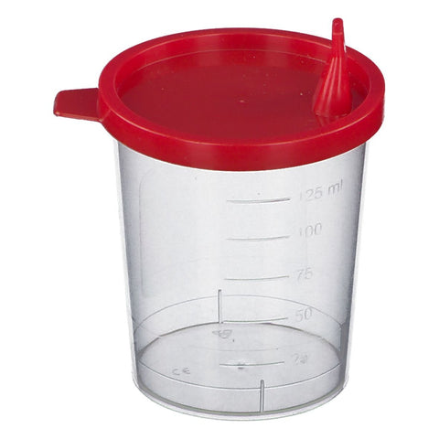 Urine cup with snap-on lid (1 piece)
