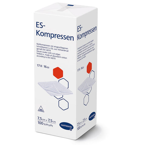 HARTMANN ES-Kompressen non stériles 16 plis 7,5 x 7,5 cm (100 pièces)