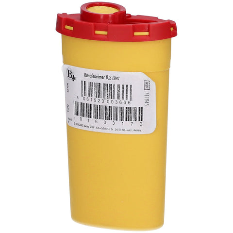 Brinkmann Medical cannula container Uw 0.2 L yellow (1 piece)