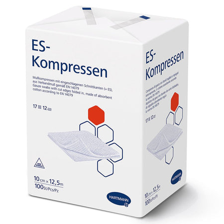 HARTMANN ES Compresses non stériles 12 fois 10 x 12,5 cm (100 pièces)