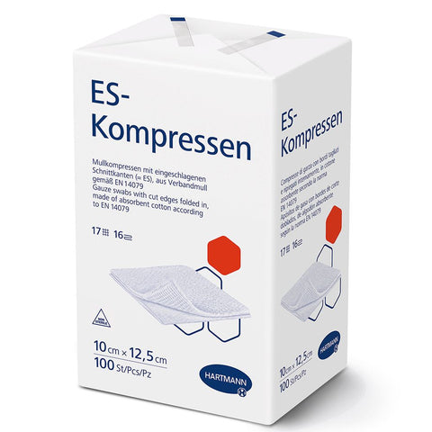 HARTMANN ES compresses non stériles 16 plis 10 x 12,5 cm (100 pièces)