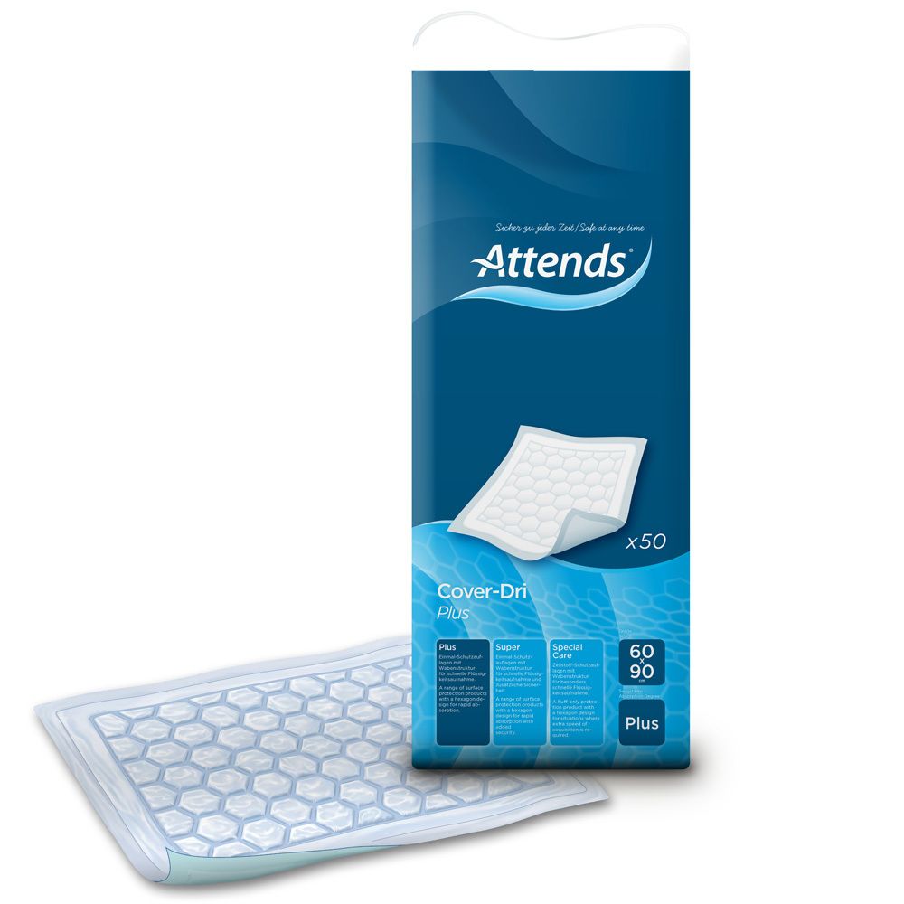 Attends® Cover-Dri Plus housse de protection de matelas 60 x 90 cm (50 pièces)