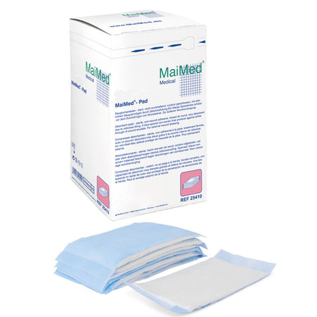 MaiMed compresses absorbantes 10 x 10 cm non stériles (25 pièces)