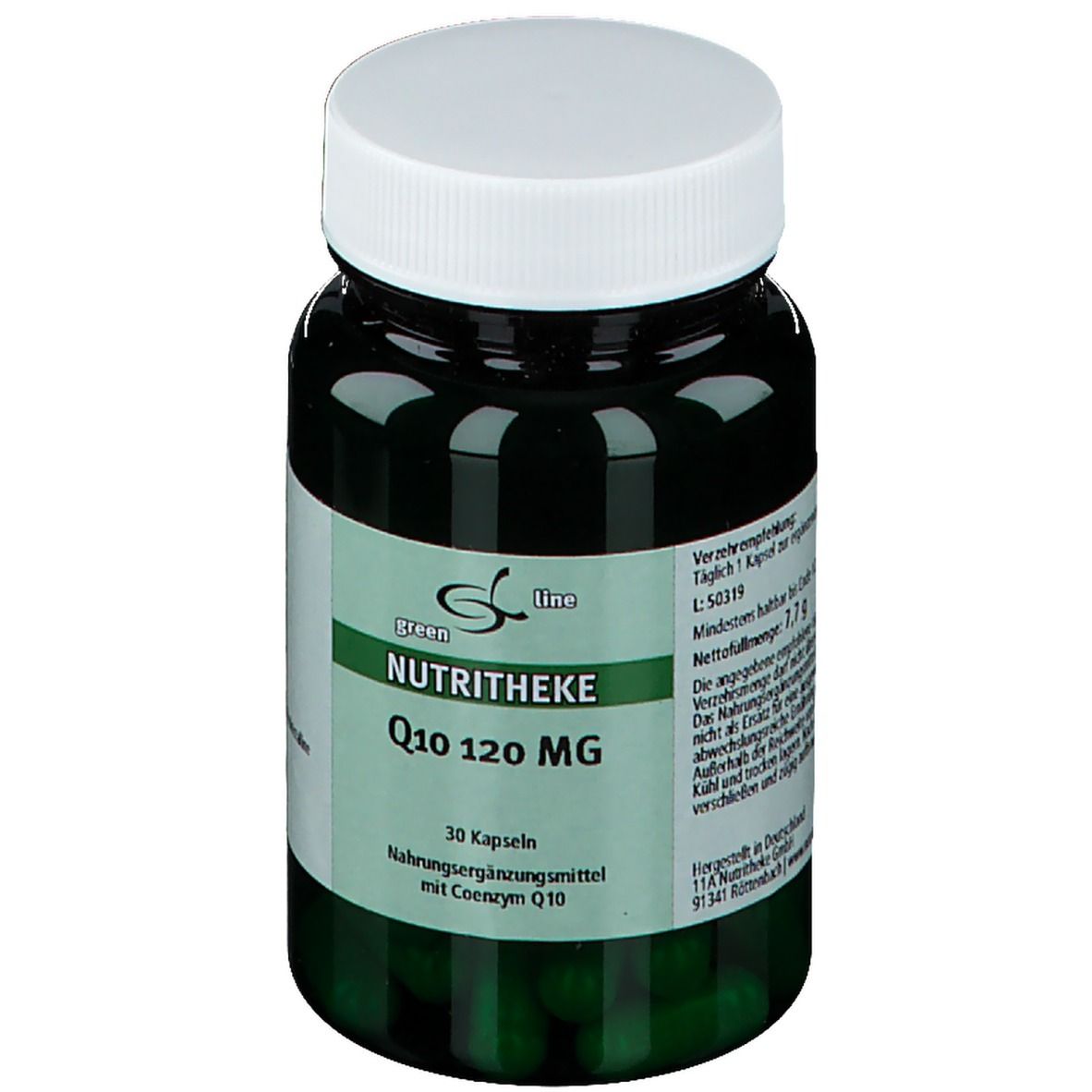 green line NUTRITHEKE Q10 120 mg (30 gélules)