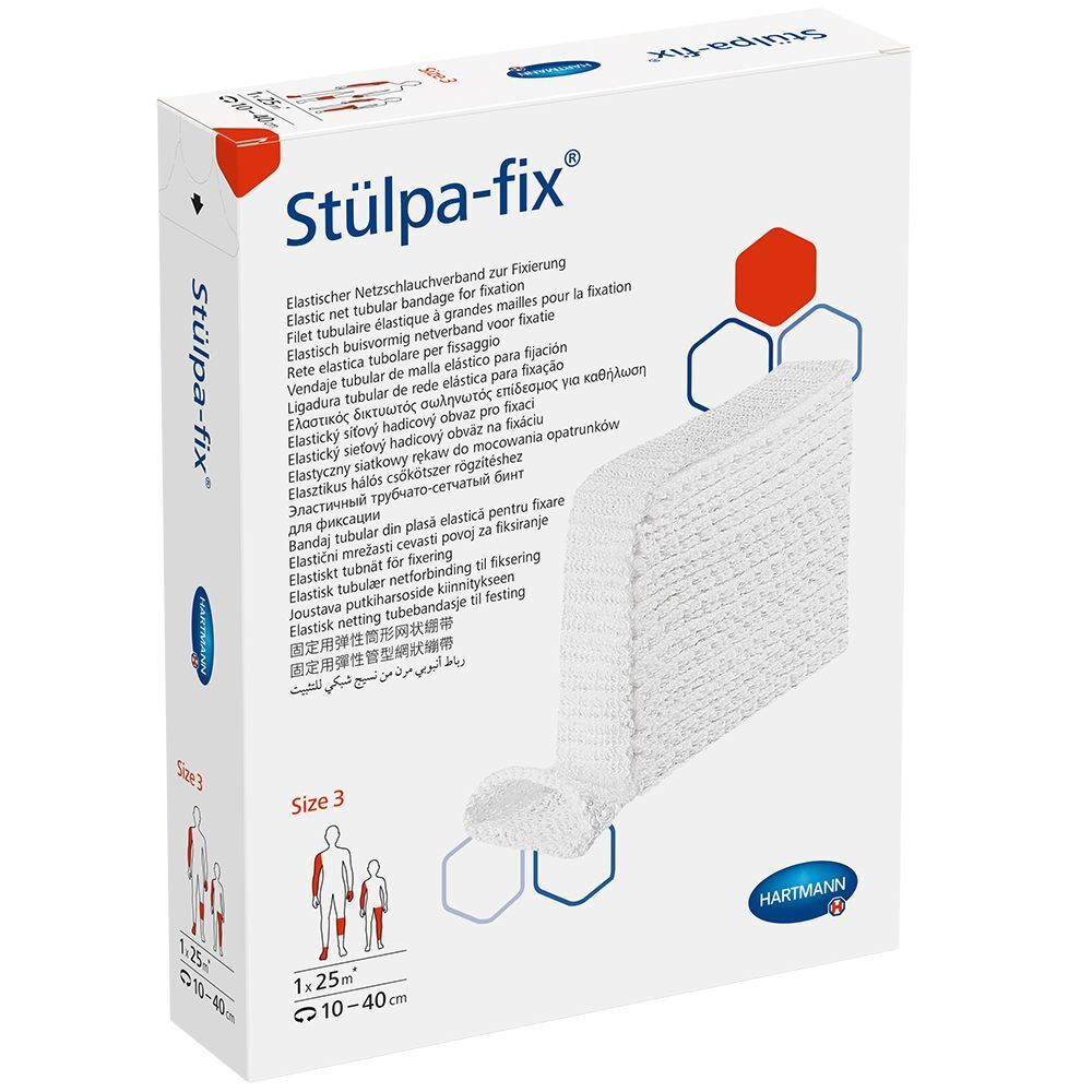 Stülpa®-fix bande tubulaire en filet taille 3 pour bandages de main et bras, tête d'enfant (25 m, 1 pièce)
