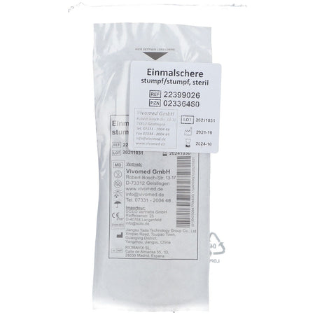 Ciseaux à bandage à usage unique stériles, mousse/mousse (1 pièce)