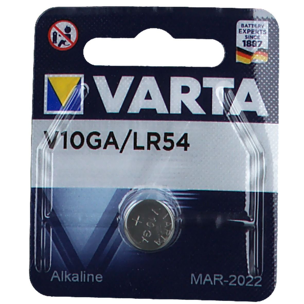VARTA Pile bouton LR 1130 LR 54 1,5V — 1 pièce