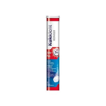 Kukident Aktiv Plus nettoyant pour prothèses dentaires en comprimés (33 pièces)