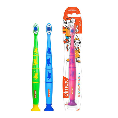 elmex brosse à dents enfants souple pour enfants de 2 à 6 ans (1 pièce)