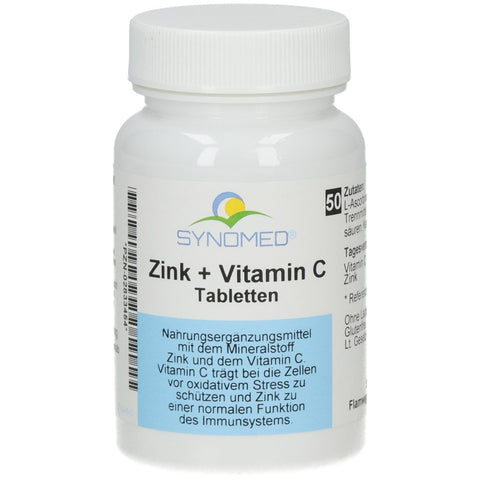Synomed Zinc + Vitamin C — 50 tablets