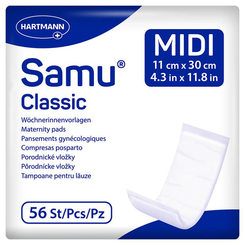 Samu Classic Midi serviettes maternité (56 pièces)