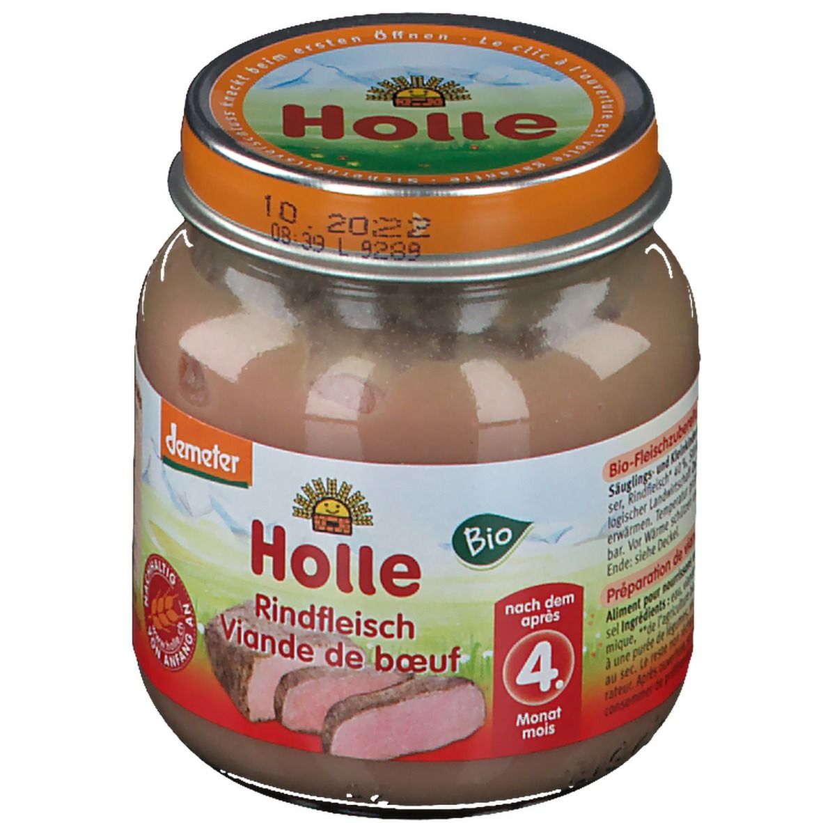 Holle viande de bœuf dès le 5ème mois (125 g)