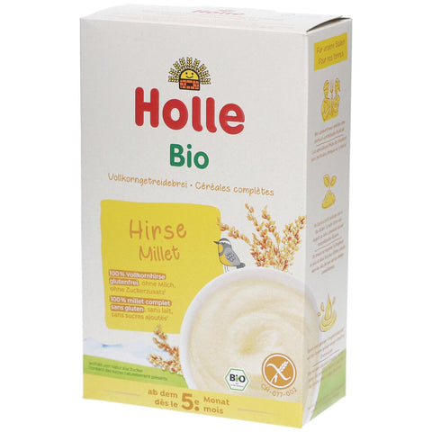 Holle bouillie de céréales complètes bio au millet, dès 5 mois (250 g)