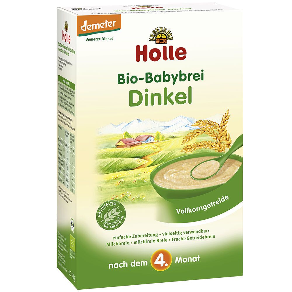 Holle Bio bouillie de céréales complètes à l'épeautre dès le 5ème mois (250 g)