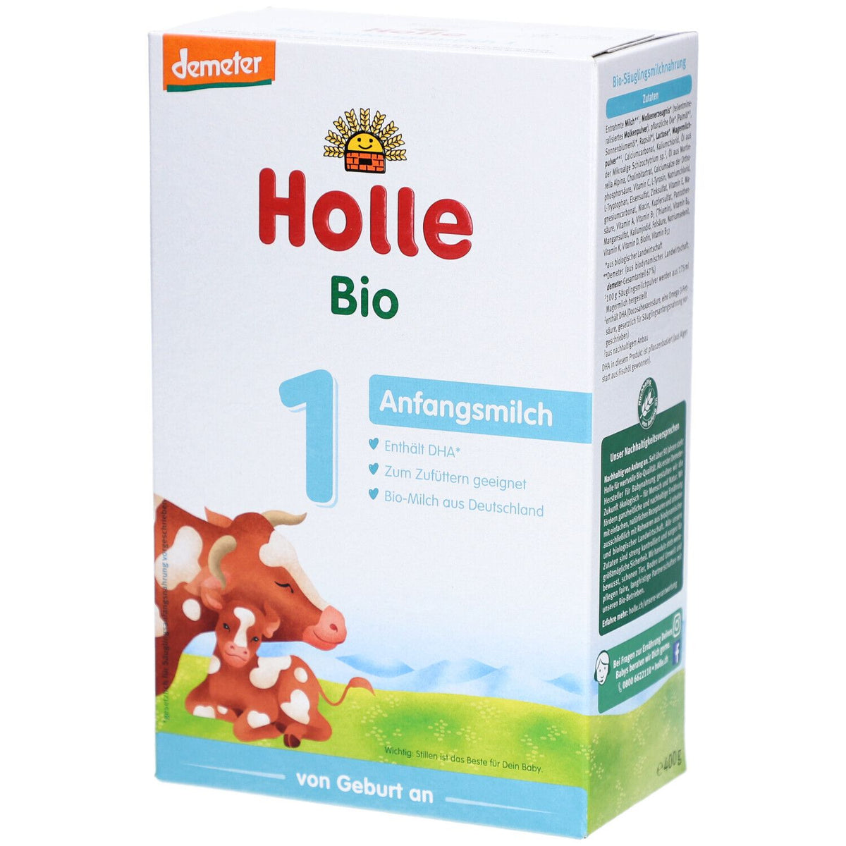 Holle Bio 1 lait premier âge dès la naissance (400 g)