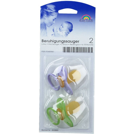 Baby-Frank® sucette apaisante 6-18 mois forme cerise, lilas/vert – 2 pièces