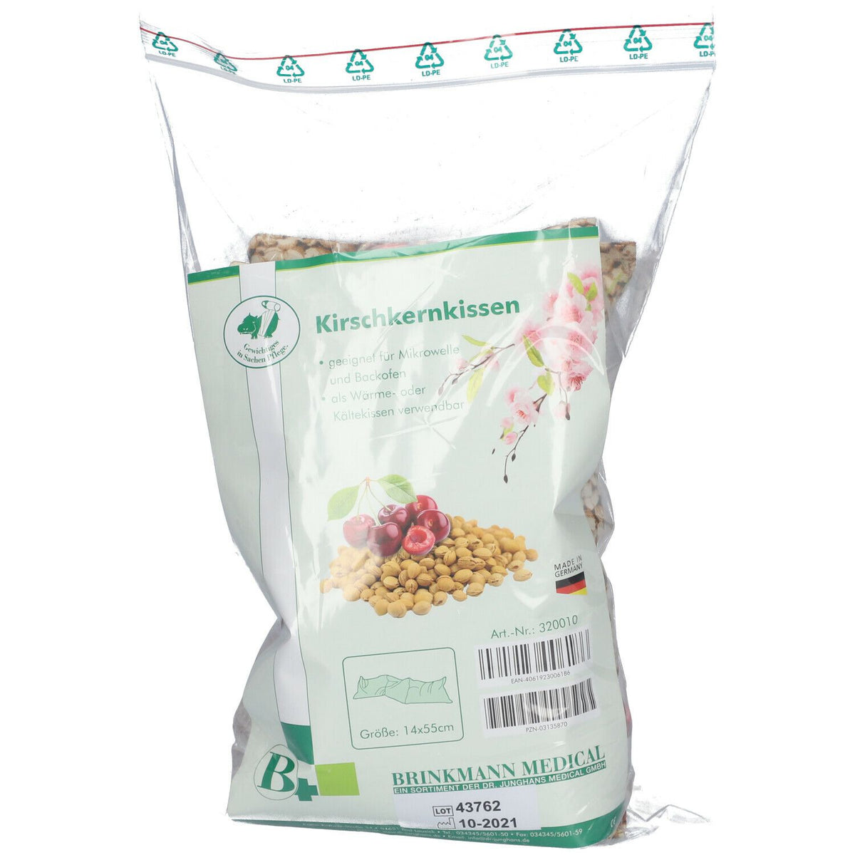 Coussin de noyaux de cerises 15 cm x 55 cm (1 pièce)