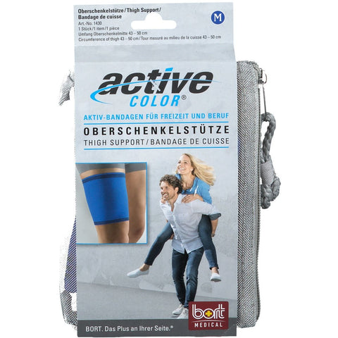 BORT ActiveColor® soutien de cuisse taille M bleu (1 pièce)