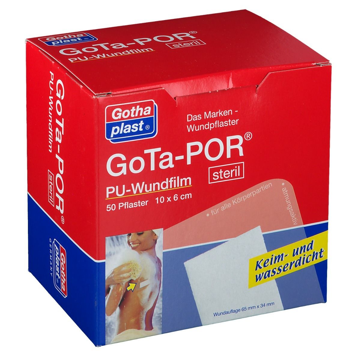 GoTa-POR® film pour plaies PU stérile 10 x 6 cm (50 pièces)