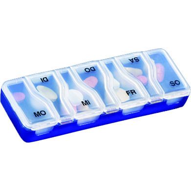Medi-7 uno bleu distributeur de médicaments pour 7 jours (1 pièce)