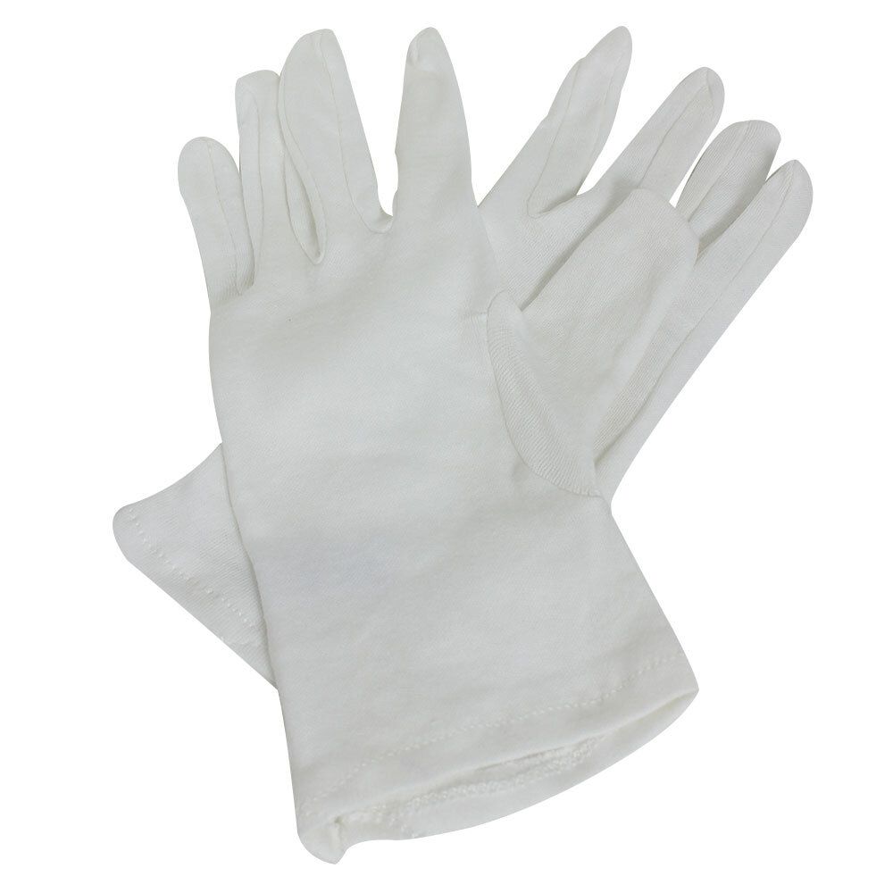 FRANK® Gants en coton jersey blanc, taille 13 (2 pièces)