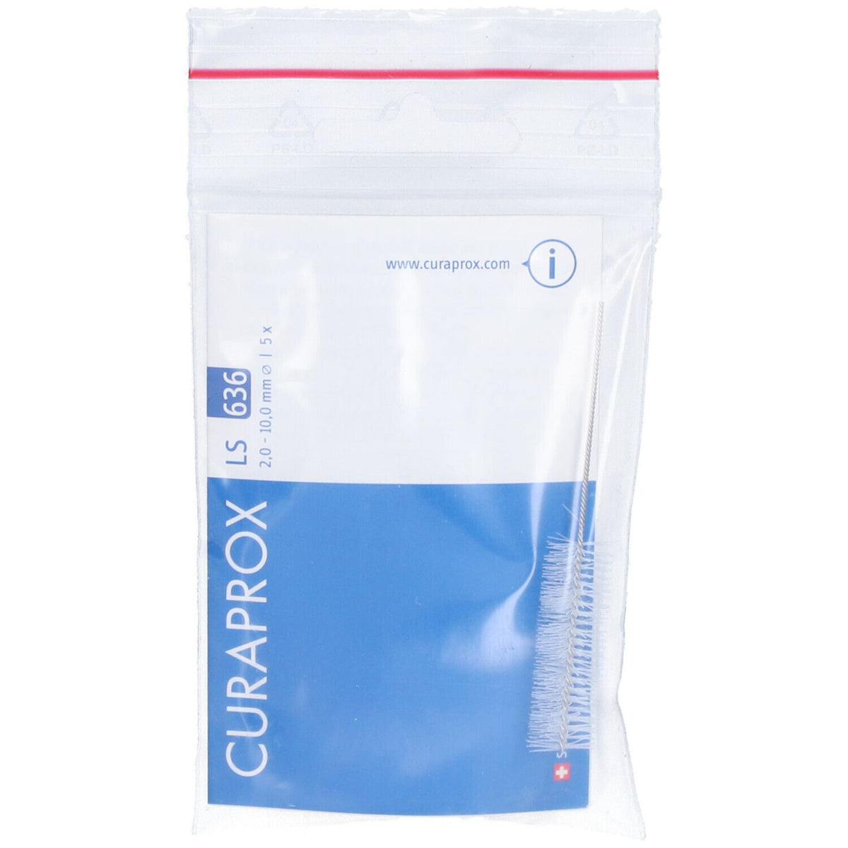 Curaprox® brosses interdentaires LS 636 2,0 - 10,0 mm — 5 pièces