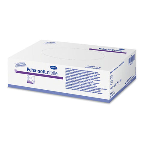 Peha-soft® nitrile sans poudre non stérile gants d'examen taille XS 5-6 (100 pièces)