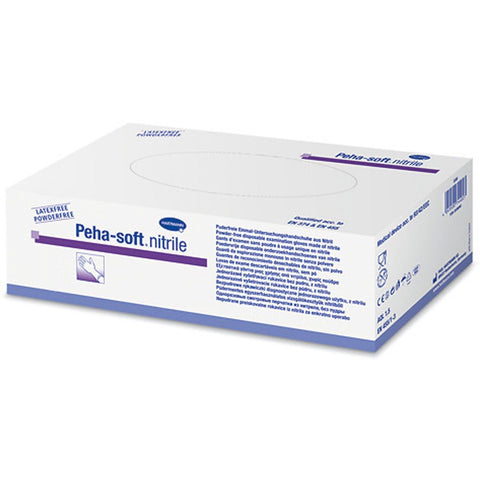 Peha-soft® nitrile fino gants d'examen sans poudre, taille XL 9-10 (150 pièces)