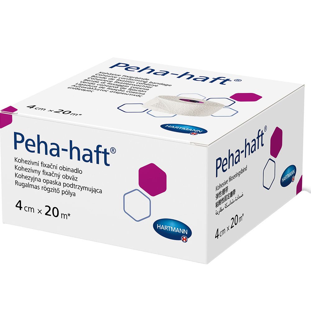 Peha-haft bande de fixation sans latex 4 cm x 20 m (1 pièce)