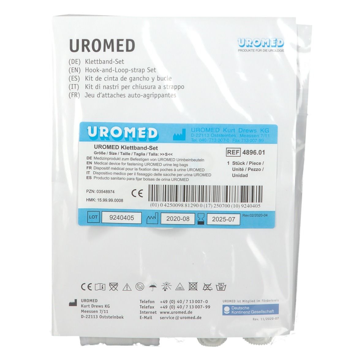 UROMED ensemble de bandes auto-agrippantes