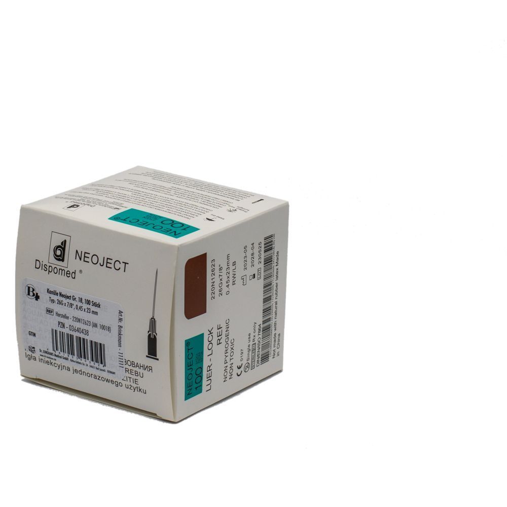 Dispomed NEOJECT canule (100 pièces)