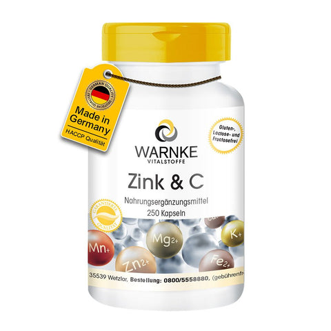 WARNKE Zinc & C gélules (250 pièces)