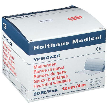 YPSIGAZE bandes de gaze 12 cm x 4 m
