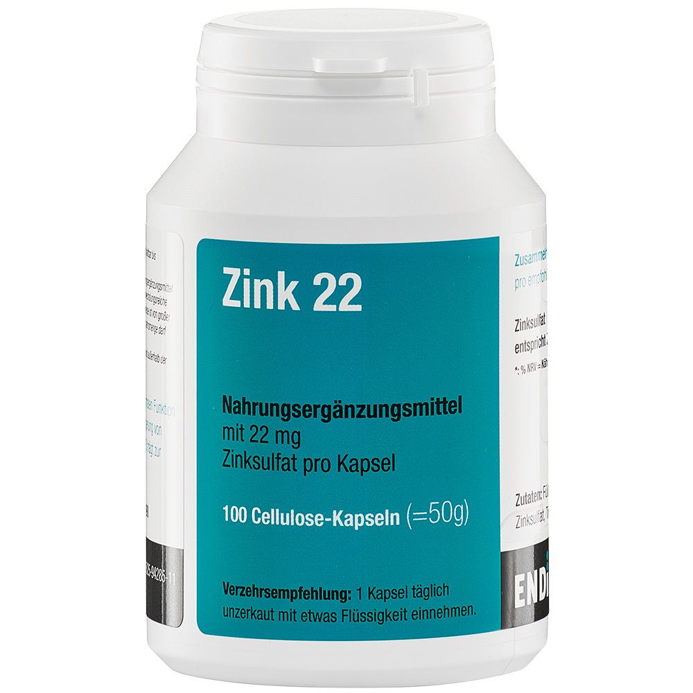 Endima Zink 22 gélules (100 pièces)