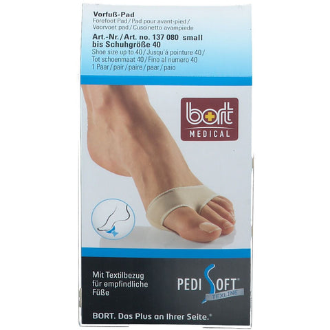 BORT PediSoft® TexLine coussinet avant-pied taille S (2 pièces)