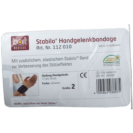 Bort Stabilo® bandage de poignet taille 2 noir (1 pièce)