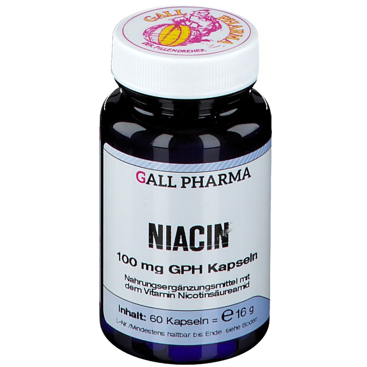 Gall Pharma Niacin 100 mg (60 pièces)