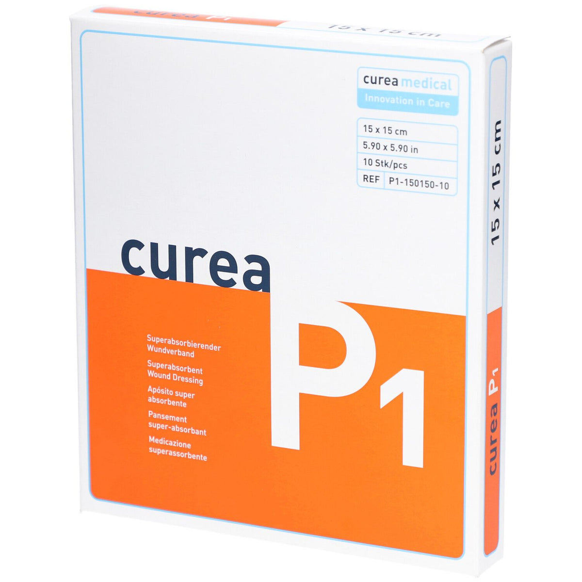 curea P1 pansement superabsorbant 15 x 15 cm — 10 pièces