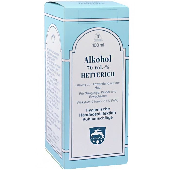Hetterich Alcool 70 vol. % liquide (100 ml)