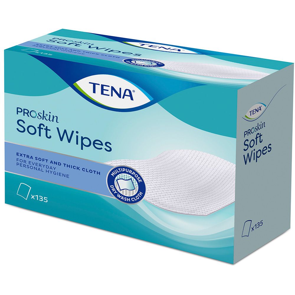 TENA Soft Wipe 19 x 30cm (135 pièces)