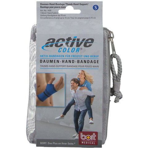 BORT ActiveColor® bandage pouce-main Taille S bleu (1 pièce)