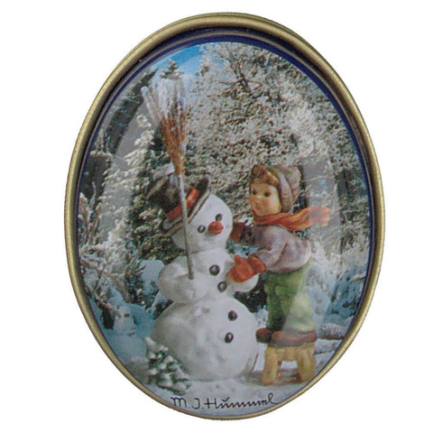 Axisis GmbH Oval pill box winter motif (1 piece)